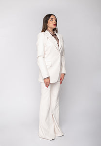 aaaaaPantalone Flared Tati Bianco Aniye By