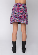 Minigonna bouclè multicolor Gaelle Paris