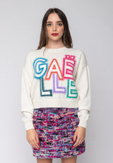 Pullover corto con logo Gaelle Paris