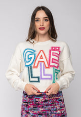 Pullover corto con logo Gaelle Paris