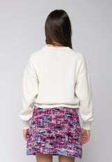 Pullover corto con logo Gaelle Paris