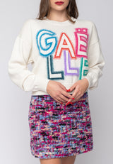 Pullover corto con logo Gaelle Paris