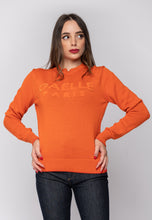 Carica l&#39;immagine nel visualizzatore di Gallery, Maglioncino arancio con logo Gaelle Paris