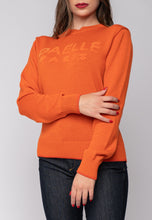 Carica l&#39;immagine nel visualizzatore di Gallery, Maglioncino arancio con logo Gaelle Paris