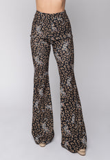 Pantalone a zampa in stampa Gaelle paris