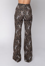 Pantalone a zampa in stampa Gaelle paris