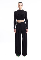 Pantalone palazzo Lya nero Aniye By