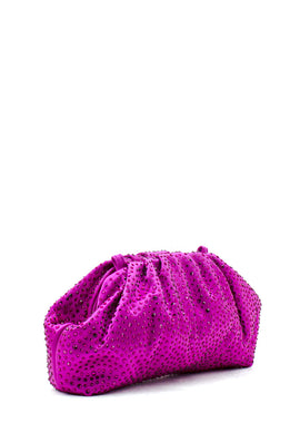 Pochette raso fucsia con strass Mia Bag