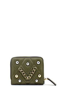 Portafoglio Mini Zaffira Verde Militare La Carrie