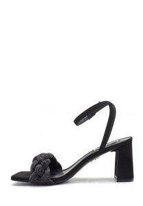 aaaaaSandalo nero Lidia con strass Steve Madden