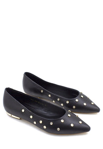 aaaaaBallerina nera con strass Emanuelle Vee