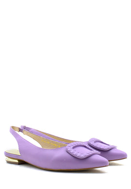 Scarpa bassa aperta dietro lilla Emanuelle Vee