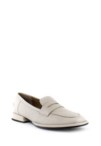 aaaaaMocassino punta quadrata off white Emanuelle Vee