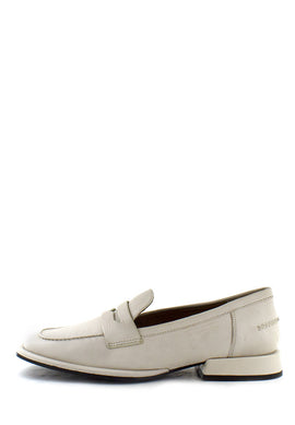 Mocassino punta quadrata off white Emanuelle Vee