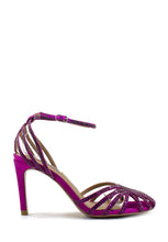 Carica l&#39;immagine nel visualizzatore di Gallery, Scarpa con tacco fucsia con strass BIBI LOU