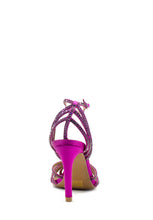 Carica l&#39;immagine nel visualizzatore di Gallery, Scarpa con tacco fucsia con strass BIBI LOU