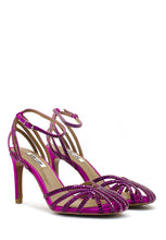 Carica l&#39;immagine nel visualizzatore di Gallery, Scarpa con tacco fucsia con strass BIBI LOU