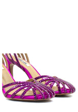 Carica l&#39;immagine nel visualizzatore di Gallery, Scarpa con tacco fucsia con strass BIBI LOU