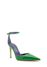 Scarpa con tacco verde Lella Baldi