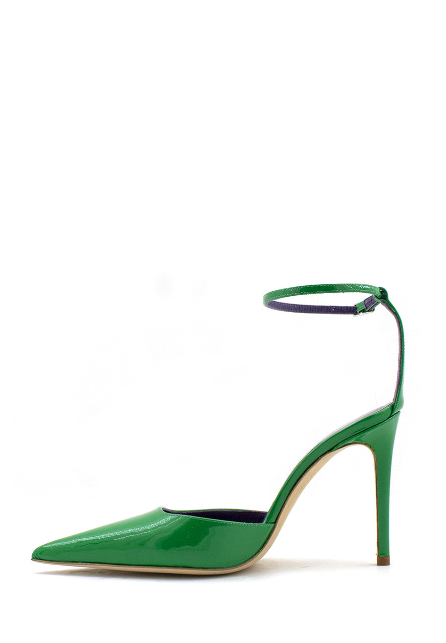 Scarpa con tacco verde Lella Baldi