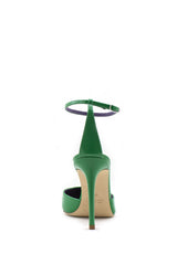 Scarpa con tacco verde Lella Baldi