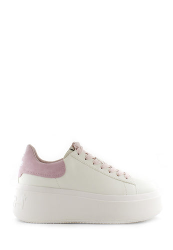 Sneaker Moby Be Kind bianca e rosa Ash