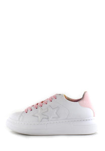 aaaaaSneaker bianca retro rosa 2STAR