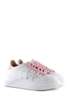 Sneaker bianca retro rosa 2STAR