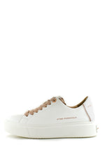 Carica l&#39;immagine nel visualizzatore di Gallery, Sneaker bianca con lacci oro rosa Alexander Smith