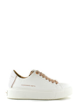 Carica l&#39;immagine nel visualizzatore di Gallery, Sneaker bianca con lacci oro rosa Alexander Smith