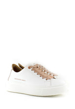 Carica l&#39;immagine nel visualizzatore di Gallery, Sneaker bianca con lacci oro rosa Alexander Smith