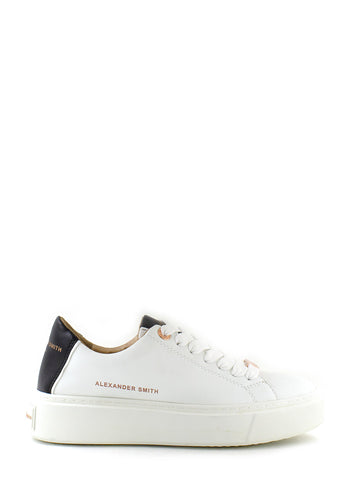 Sneaker bianca retro nero Alexander Smith