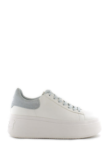 Sneaker Moby Be Kind bianca e celeste Ash