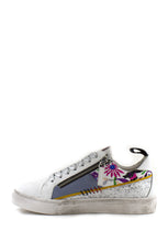 Carica l&#39;immagine nel visualizzatore di Gallery, Sneaker Olivia bianca con ricami Emanuelle Vee
