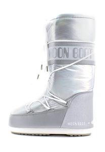 aaaaaMoot Boot Icon Met Argento Moon Boot