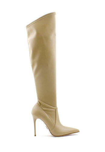 Cuissard Lupa beige chiaro tacco a spillo Sergio Levantesi