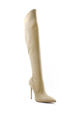 Cuissard Lupa beige chiaro tacco a spillo Sergio Levantesi