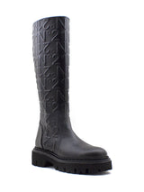 Stivale nero con gambale logato N°21