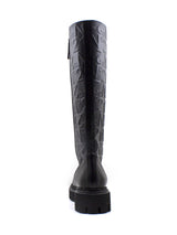 Stivale nero con gambale logato N°21