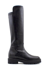 Stivale nero con gambale alto Valini Roma