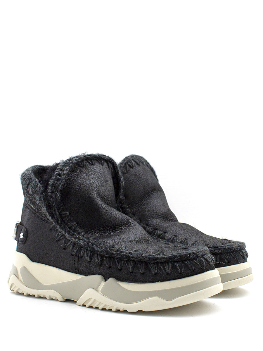 Tronchetto eskimo trainer nero Mou