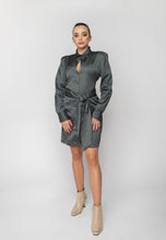 Load image into Gallery viewer, Abito chemisier grigio Vicolo