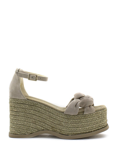 Sandalo con Platform Mesi Taupe Espadrilles - The Original
