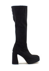 Stivale nero con gambale elasticizzato Valini Roma