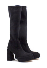 Stivale nero con gambale elasticizzato Valini Roma